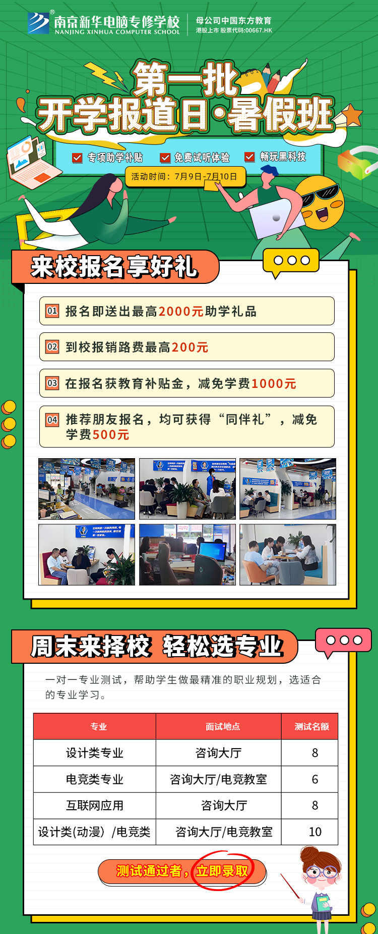 南京新華第一批開學報到日·暑假班開班啦！